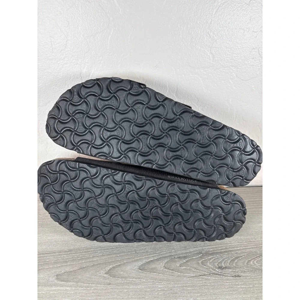 Birkenstock Arizona Shearling Desert Dusk Black Sandals Mens 8‎ Womens 10 EU 41